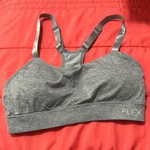 Flex gray sports bra 1x